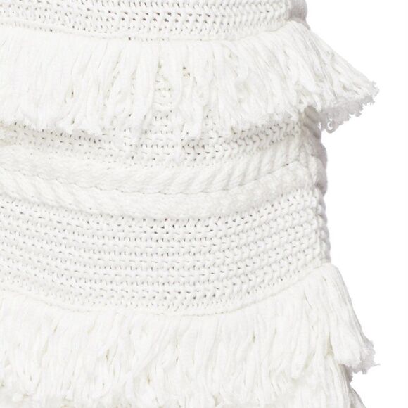 NWOT Vince Fringed Cable Knit Vest Cardigan - Picture 4 of 5